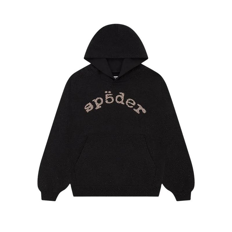 sp5der ブラックパーカー S 売れ筋オンライン sp5der スパイダー グラフィックパーカー S 黒