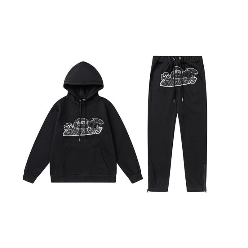 TRAPSTAR ブラック パーカーとパンツ セット Trapstar tracksuit - Etsy 日本
