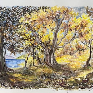Watercolor Forest