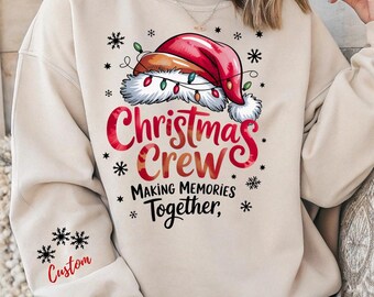 Custom Making Memories Together 2025 Christmas Crew Retro Sweatshirt, Toddler Sweater CM303