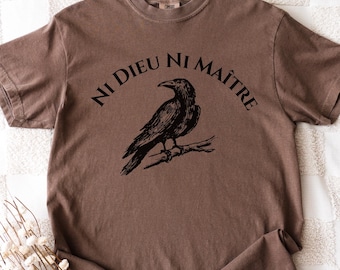 Comfort Colors® Ni Dieu Ni Maître T-shirt: Anti-Authoritarian Anarchist Tee, 373