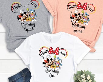 Mickey Birthday Family TShirt, Birthday Disney Matching Family Shirt, Birthday Boy Shirts, Disney Kids Custom Birthday Shirt, Disney Tee,373