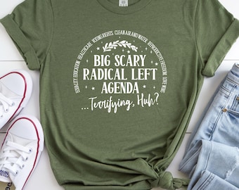 Radical Left Agenda Political Sweatshirt,Equality Justice Climate Rights Long Sleeve,Funny Democrat Liberal Satire Hoodie,Activist Gift PK78