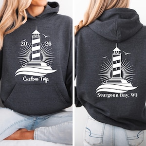 Custom Destination Girls Trip 2026 Hoodie, Lighthouse Friends SweatShirt, Women Vacation Matching Shirt, Girls Cruise TR35
