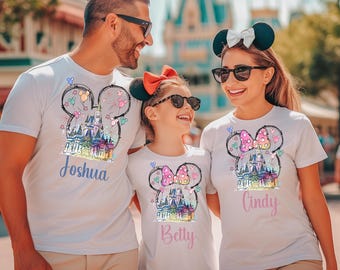 Custom Disney Family Vacation Shirts 2026, Disney Family Trip Shirt, Disney Trip Matching Shirts, Disneyland Family Squad Shirts, 8
