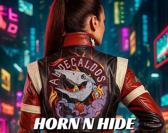 Giacca cibernetica Panam Palmer Aldecaldos – Cosplay in pelle PU fatta a mano per nomadi