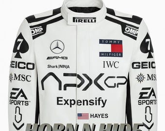 Brad Pitt F1 APXGP White Racing Jacket | F1 Inspired Expensify