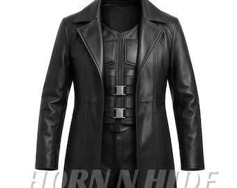 Wesley Snipes Blade Weste und Mantel - Inspiriert Vampire Hunter Echtleder Cosplay Kostüm