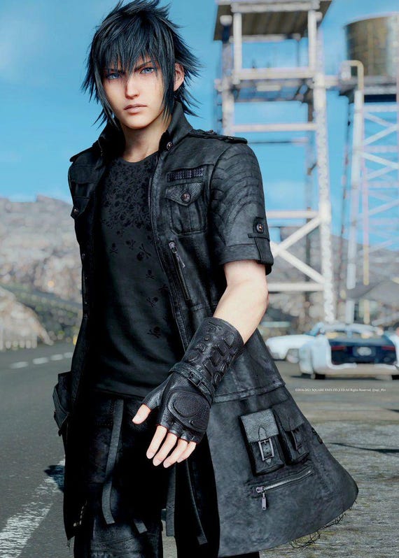 Final Fantasy XV Noctis Lucis Caelum Inspired Real Leather Jacket