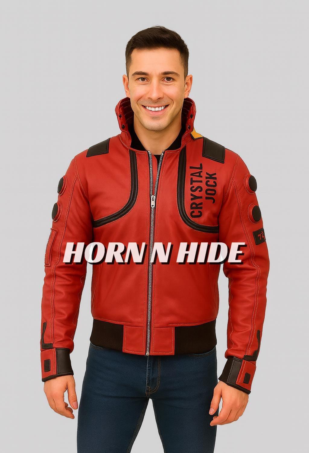 Akira Kaneda Inspired Leather Jacket: Cybernetic Sci-fi Cosplay