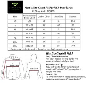 Pu&ograve; includere: Tabella delle taglie delle giacche in pollici. La tabella mostra le taglie XS-3XL, con le misure consigliate per il petto, il petto della giacca, le spalle e le maniche. Include un diagramma che illustra come misurare il corpo.