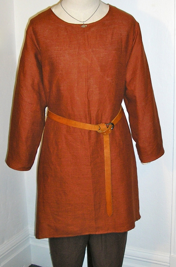 Viking Age linen Birka-style historical tunic 4XL