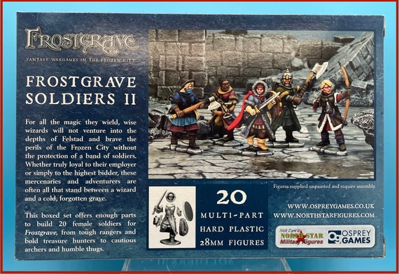 Frostgrave Soldiers II Women North Star frozen city plastic figures 20 soldier