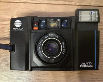 Fotocamera Minolta AF-S 35 mm – Autofocus – Fotocamera analogica vintage – Perfettamente funzionante
