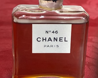 Perfume vintage Chanel No. 46 Extrait de Parfum, raro, frasco lacrado com caixa, NOVO.