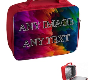 Personalised (Any Image/Text) Insulated cooler Lunch Bag