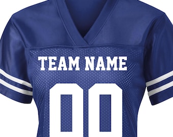 Customized Football JERSEY, Team Adult Women Jersey, Personalized Football Jersey, Make Your Own Name and Number Jersey, team fan jersey