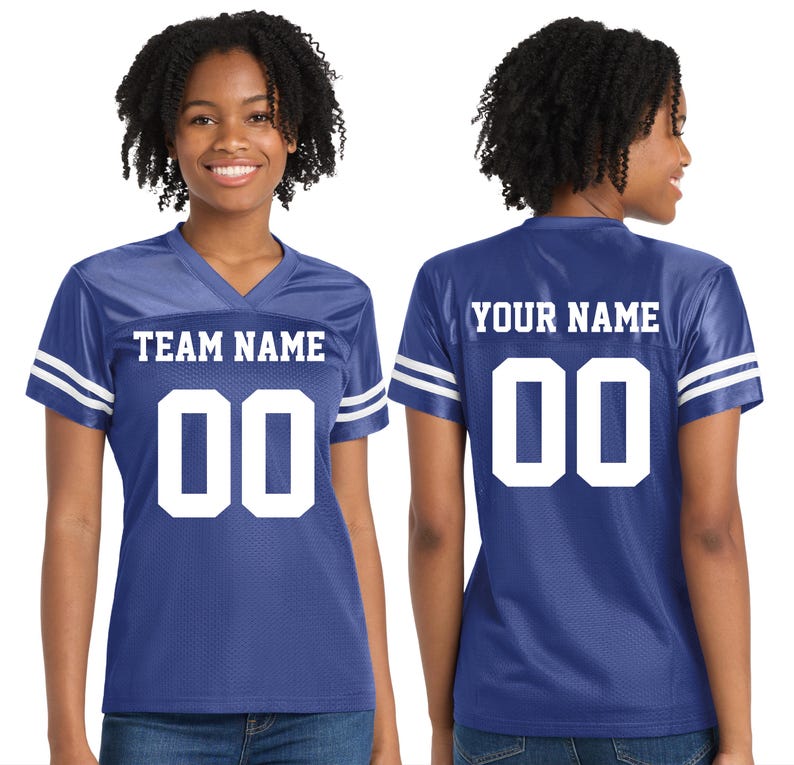ladies jersey, custom top, vneck shirt, mesh shirt, team wear, sport jersey, football tee, chic jersey, custom tee, women sport, stylish top, replica wear, casual tee