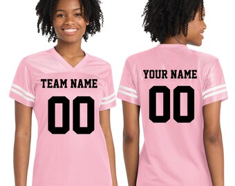 Customized Women Football Jersey, Team Adult Women Jersey,Personalized Football Jersey, Make Your Own Name and Number Jersey,Team Fan Jersey