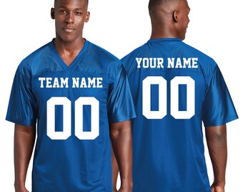 Personalized Football Jersey: Breathable Mesh, Custom V-Neck Team Shirt