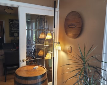 Vintage Moe Light Tension Pole Lamp Mid Century Modern 3 Light