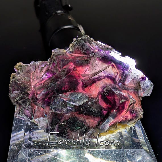 Erongo Fluorite Specimen; Zoned Purple Fluorite Crystals; Raw Fluorite Specimen from Erongo Mountains, Namibia
