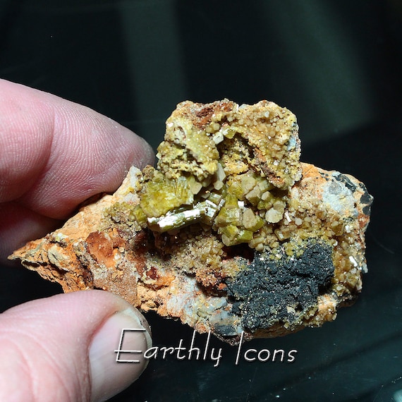 Sparkling Pyromorphite from Santa Eufemia, Cordoba, Andalusia, Spain; Rare Locality Pyromorphite Specimen; Spanish Pyromorphite
