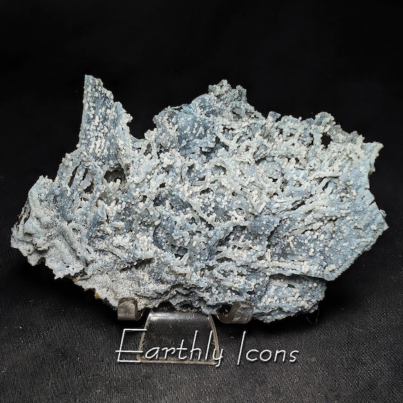 Blue Chalcedony from Jalgaon District, India; Raw Mineral Display Specimen; Raw Blue Chalcedony