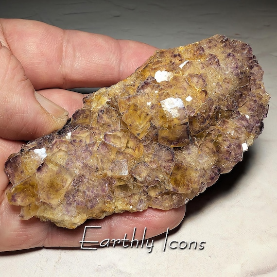 Fluorite from Okorusu, C Pit, Namibia; Yellow Okorusu Fluorite; Raw Fluorite Specimen