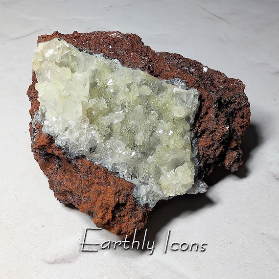 Adamite from Ojuela Mine, Mexico; Adamite Specimen; Raw Adamite on Matrix; Fluorescent Adamite