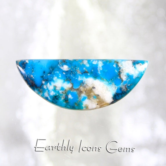 Turquoise and Gem Silica Chrysocolla Designer Cut Cabochon, Designer Cabochons