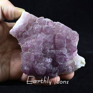 Fluorite From Navidad Mine, Durango, Mexico; Purple Fluorite Crystal Cluster; Mexican Fluorite; Lavender Fluorite; Raw Fluorite