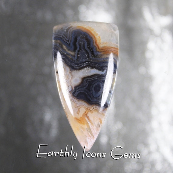Turkish Lace Agate Designer Cut Cabochon; Designer Cabochons