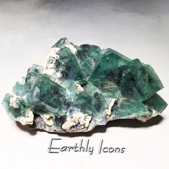 Green Fluorite from Hunan, China; Green Fluorite Crystal Specimen; Chinese Fluorite Hunan Province