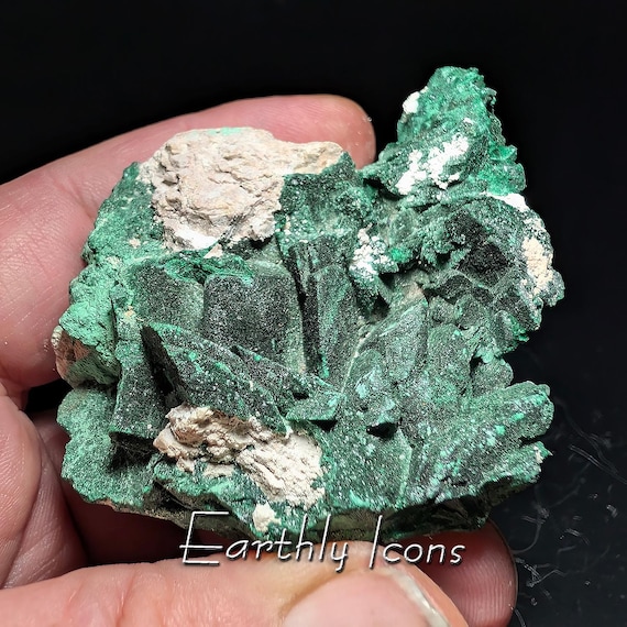Malachite Pseudomorph After Azurite from Milpillas Mine; Malachite Crystals; Raw Malachite; Malachite following Azurite; Milpillas Malachite