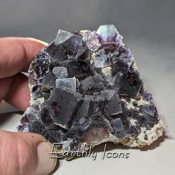 Fluorite from Yindu Mine, Inner Mongolia, China; Raw Mineral Specimen; Purple Fluorite; Chinese Fluorite