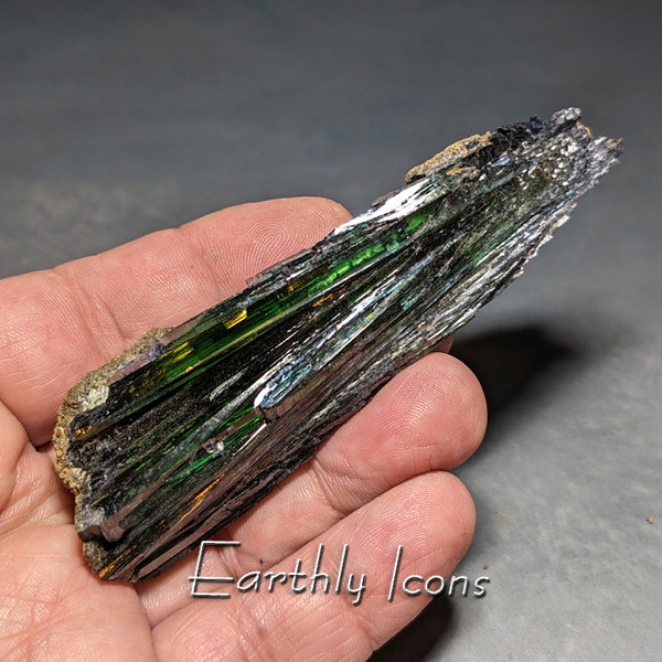 Vivianite Crystal Specimen from Brazil; Brazilian Vivianite Crystal; Raw Mineral Display Specimen; Healing Crystal