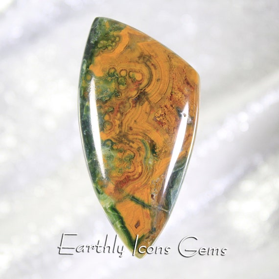 Large Rare Orpheus Agate Designer Cut Cabochon, Designer Cabochons
