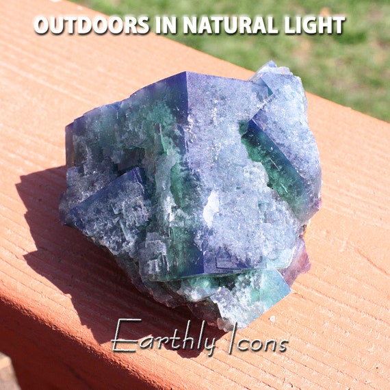 Fluorite Crystal Cluster from Naughty Gnome Pocket, Diana Maria Mine; Fluorite Crystals; English Fluorite; Diana Maria Fluorite