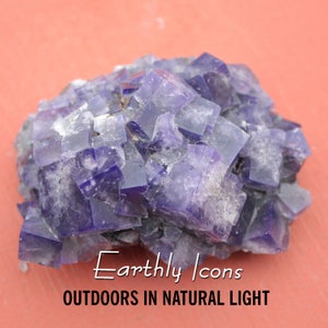 Purple Fluorite from the Purple Rain Pocket, Lady Annabella Mine; Raw Purple Fluorite; Lady Annabella Purple Fluorite; English Fluorite