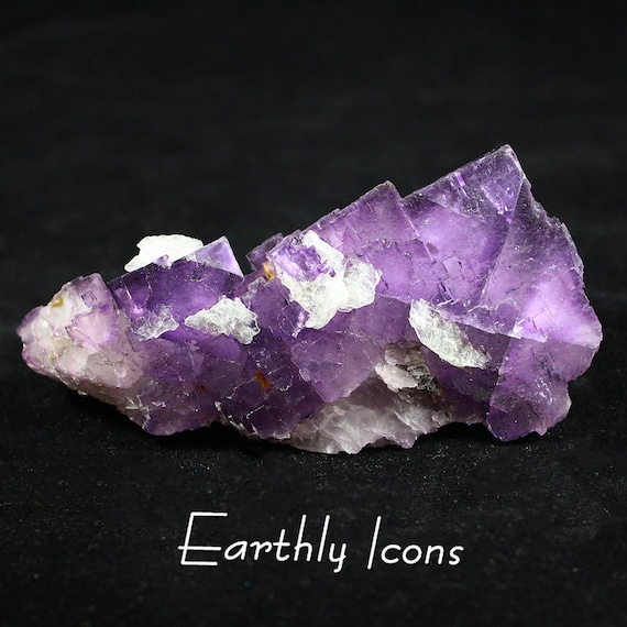 Fluorite from Denton Mine, Hardin County, Illinois; Illinois Fluorite; Purple Fluorite; Collector Mineral; Illinois Fluorite