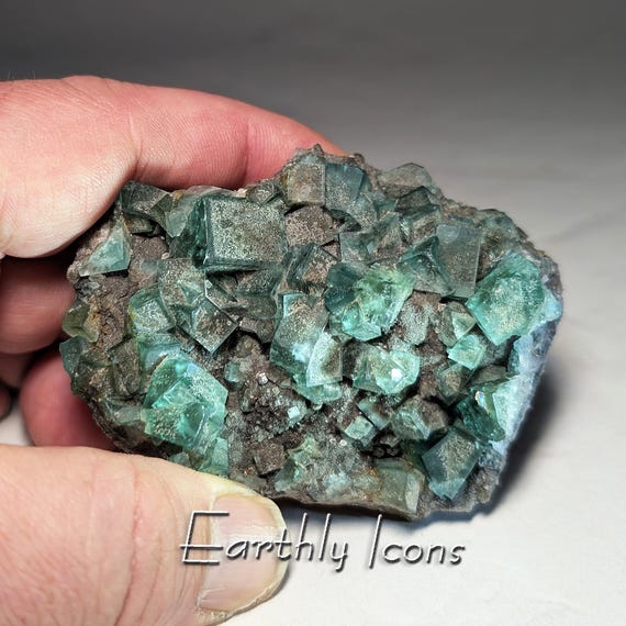 Fluorite from Heavy Metal Pocket, Diana Maria Mine, England; Raw Fluorite Mineral Specimen; English Fluorite