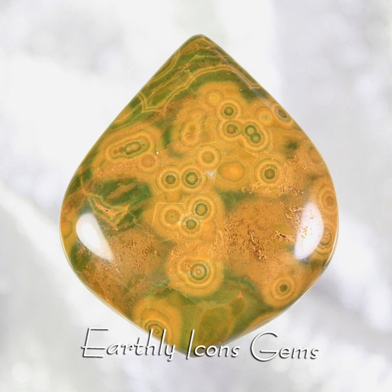 Kambaba Ocean Jasper Designer Cut Cabochon