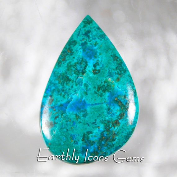 Chrysocolla/Malachite Designer Cut Cabochon