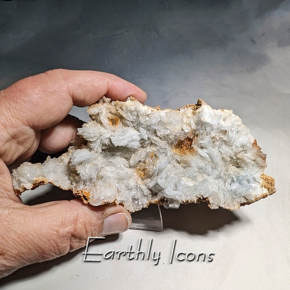 Light Blue Barite Specimen From Spain; Blue Barite Specimen; Barite Crystals; Natural Raw Barite; Barite Crytstal Cluster; Teresita Mine
