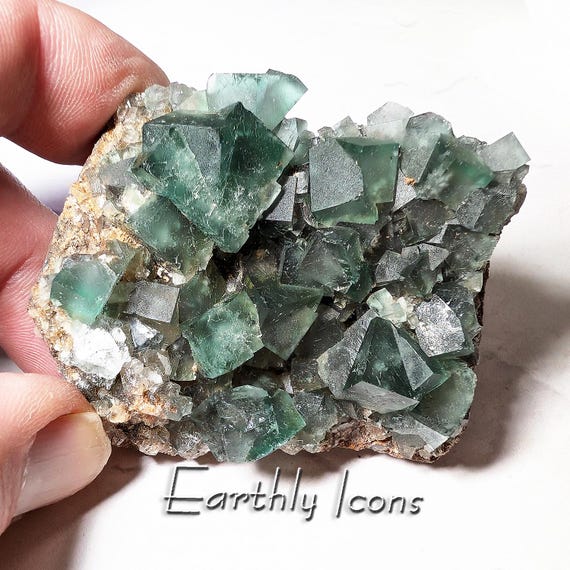 Fluorite Crystal Cluster from Fairy Holes Pocket, Lady Annabella Mine; Fluorite Cluster; English Fluorite; Lady Annabella Fluorite