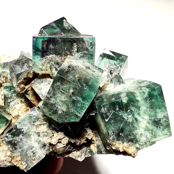 Fluorite from Fairy Holes Pocket, Lady Annabella Mine, England; Raw Mineral Specimen; Raw Fluorite Crystals