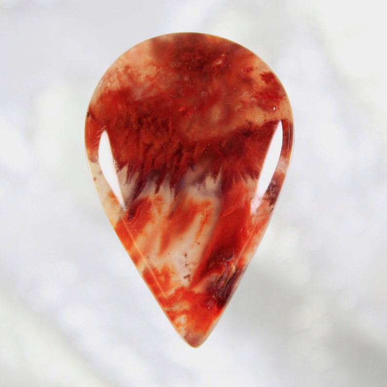 Flame Agate Designer Cut Cabochon
