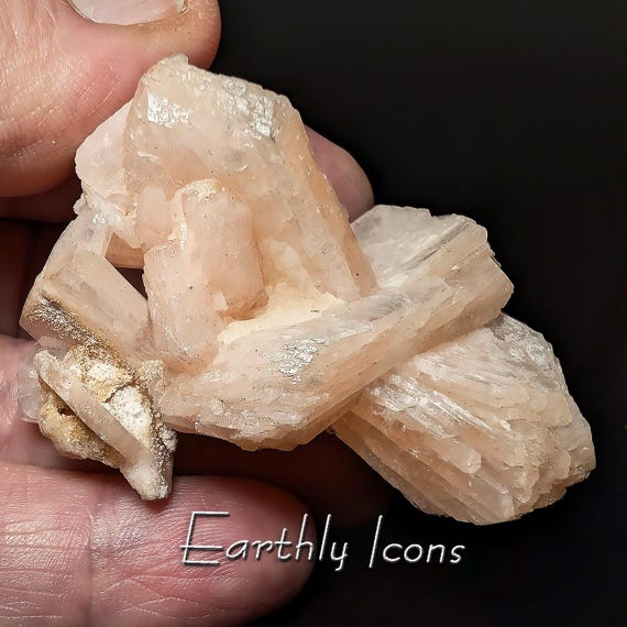 Pink Stilbite Crystal Specimen from Nashik District, Maharashtra, India; Zeolite Mineral Specimen