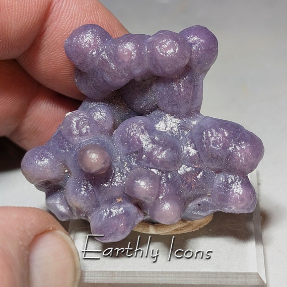Grape Agate Cluster Specimen from Indonesia; Purple Agate Cluster; Botryoidal Purple Agate; Raw Agate Mineral Specimen